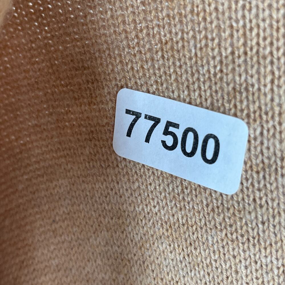 TALBOTS Sweater XL Cardigan Notch Collar Blazer Knit Lambs Wool Blend Camel - Picture 13 of 13